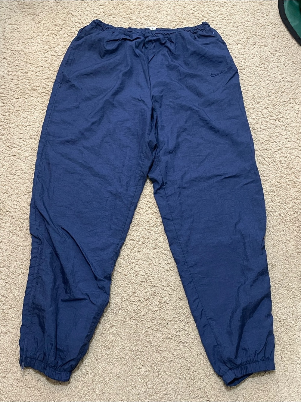 Vintage Nike Men's Navy Insulated Track Pants